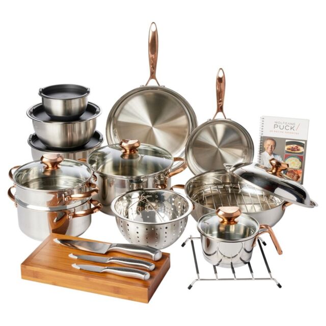 Wolfgang Puck Bistro Elite 19-piece Stainless Steel Cookware Set - Shi –  1Sale Deals