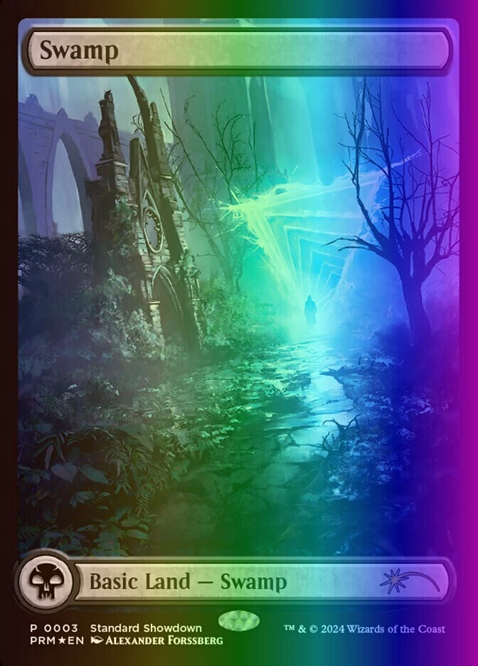 MTG Magic the Gathering Swamp (3/5) MKM Standard Showdown LP FOIL - Image 1 of 1