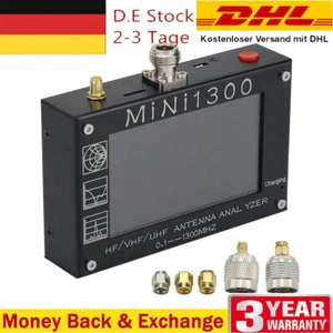 Analizador de antena Mini1300 HF/VHF/UHF 0,1-1300 MHz con pantalla táctil LCD TFT de 4,3" - Imagen 1 de 12