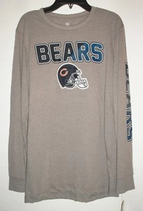 Chicago Bears **NWT NFL Youth Long Sleeve** T-Shirt Gray Size Medium 10/12 - Picture 1 of 4