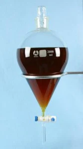 TRENNTRICHTER 2000 ml mit PTFE ABSPERRHAHN - Bild 1 von 1