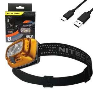 NITECORE NU31 Triple Output Lightweight USB-C Rechargeable Headlamp- 550 Lumens - Picture 1 of 6