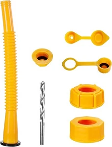 Gas Can Spout Replacement. Gas Can Nozzle fits most HDPE gas cans - Picture 1 of 6