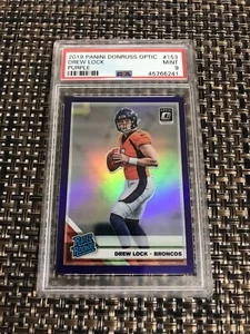 2019 Donruss Optic Purple Rating RC Draw Lock Rookie SP 17/50 PSA 9 MINT BRONCOS - Bild 1 von 4
