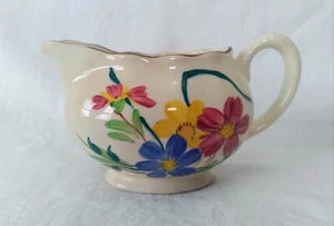 Vintage English Ware Lancaster Sandland Small Floral Creamer Hanley England Gold - Bild 1 von 15