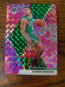 Carsen Edwards 2019-20 Panini Mosaic Pink Camo Prizm RC #220 Celtics