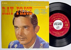 50s Country Hillbilly PS EP 45 RAY PRICE Crazy Arms +3 COLUMBIA HOF hear - Picture 1 of 5
