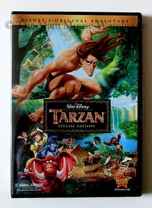 Disney Edgar Rice Burroughs Tarzan DVD Songs Phil Collins English French Spanish - Picture 1 of 2