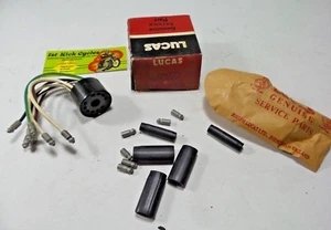 NOS Lucas Socket WITH Wires AND CONNECTORS 54930008 Triumph BSA Norton - Picture 1 of 4