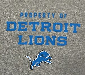 D's TEES NICE! "PROPERTY OF DETROIT LIONS" T-Shirt Size:XXL DETROIT THRIFT 313