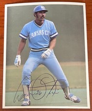 Vintage Amos Otis 1979 Kansas City Royals Team Issue Postcard - Photo