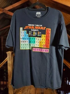 Star Wars T-Shirt Periodensystem der Elemente XL Herren Grafik Tee T Shirt schwarz  - Bild 1 von 6