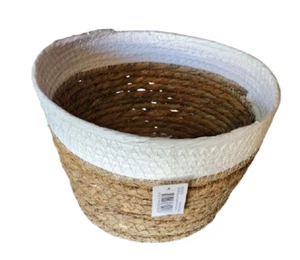 SEAGRASS PLANTER BASKET PLANT HOLDER TIDY BASKET HOME LAUNDRY GARDEN BASKPL 45cm - Picture 1 of 3
