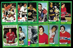 1973-74 OPC O PEE CHEE NHL CARD DARK GRAY BACK ERROR VARIATION 133-264 SEE LIST - Picture 1 of 457