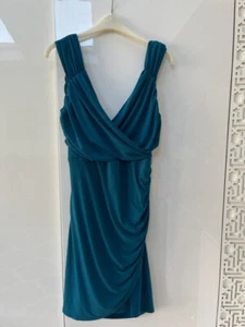 Spense turqouise fitted lined flattering evening dress Size 12/14 - Picture 1 of 9