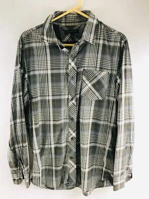 Camisa Banana Republic Para Hombre Talla M 15-15.5 Marrón Abotonada A Cuadros Manga Larga Foto 1 de 4