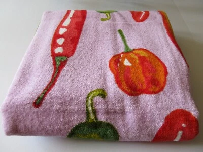 Toalla de playa esencial Vera Bradley grande 33" x 66" con estampado Spice It Up nueva con etiquetas Foto 1 de 4