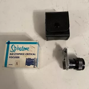 Spiratone SLR Eyepiece Critical Focuser Model A With Black Case In Original Box - Picture 1 of 7