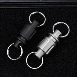Titanium Quick Release Swivel Keychain Pull Apart Detachable Car Key Holder - Picture 1 of 8