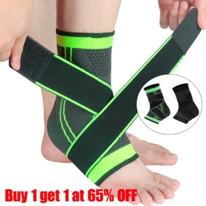 Ankle Support Compression Brace Foot Heel Achilles Tendon Arthritis Pain Strap - Picture 1 of 16