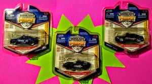 LOT OF 3 JADA TOYS BADGE CITY HEAT POLICE DODGE CHARGER SRT8- Corvette 1:64  - Picture 1 of 12