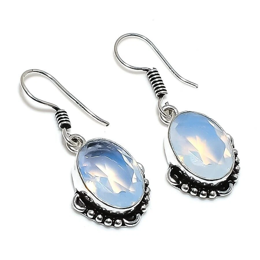 Orecchino di gioielli in argento sterling 925 fatto a mano con pietra... - Immagine 1 di 1