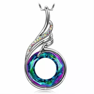 Ladies Nirvana Of Phoenix Peacock Color Changing Necklace, Blue Purple Turquoise - Picture 1 of 1