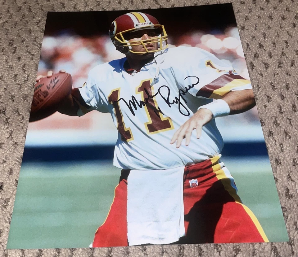 FOTO AUTOGRAFIADA 8X10 FIRMADA POR MARK RYPIEN WASHINGTON REDSKINS FUTBOL Foto 1 de 1