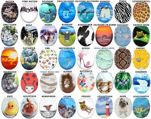 WC SITZ TOILETTENDECKEL KLODECKEL KLOBRILLE DECKEL TOILETTENSITZ BRILLE TIERE - Bild 1 von 67