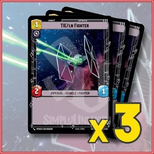 STAR WARS UNLIMITED TCG: TIE/ln Fighter 225/252 x3 | Spark of Rebellion - Imagen 1 de 2