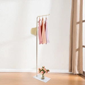 Modern Coat Rack Gold Clothing Storage Stand Shelf Hanger For Clothes Bags Hats - Picture 1 of 11
