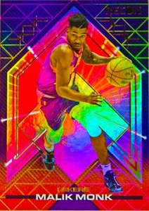 Malik Monk 2021-22 Recon Basketball Pink Holo Refractor Thick Card #166 Lakers - Picture 1 of 2