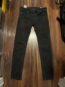 Diesel Slim Skinny Black Denim Mid Rise Jeans Men’s Size 30 - Picture 1 of 1