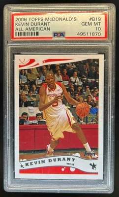 2006-07 Topps McDonald's All-American Game Kevin Durant RC #B19 USA PSA 10 - Image 1 of 2