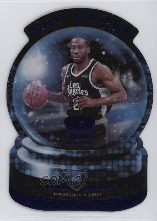 2021-22 Panini Crown Royale Sno Globe Blue /75 Kawhi Leonard #9 - Image 1 of 2