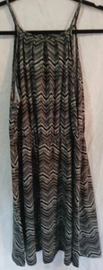Vestido Sheila Rose Chevron Sol Negro-Grises Zig-Zag Mujer XL Cintura Elástica - Imagen 1 de 20