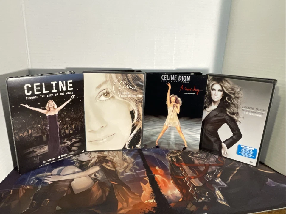 Celine Dion - Taking Chances, Through The Eyes, All The Way, & Live ( 4 Dvd Lot) - Image 1 of 4