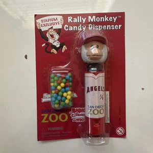 Vintage Rare Anaheim Angels Rally Monkey Candy Dispenser San Diego Zoo Sealed - Picture 1 of 6
