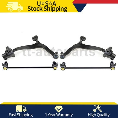 Brazo de control inferior delantero Mevotech 4 piezas para Infiniti FX35 2003 2004 2005 2006 2007 Foto 1 de 4