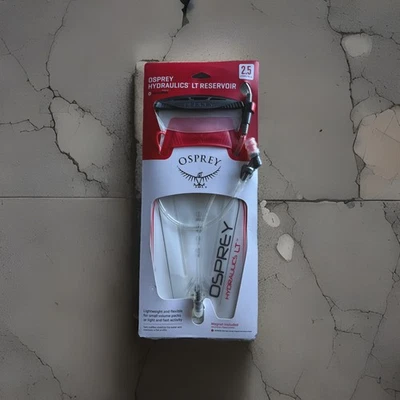 Osprey Hydraulics LT Reservoir 2.5L 85oz Clear & Red ( New Factory Sealed ) - Image 1 of 2