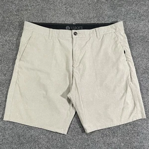 Vuori Aim Shorts Herren 36 Stretch Performance Chino Golf Khaki Braun QuickDry - Bild 1 von 10
