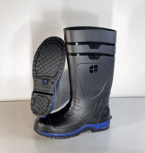 Shoes For Crews Sentry Rubber Work Boots Black Yellow Unisex Mens 9 Women 11 - Picture 1 of 14
