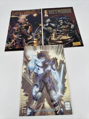 WetWorks #1-3 Missing 4 Image Comics 1994 Comic Book Lot - Image 1 of 4