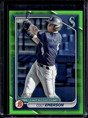 Colt Emerson 2024 Bowman #BP-10 Neon Green /399 - Image 1 of 2