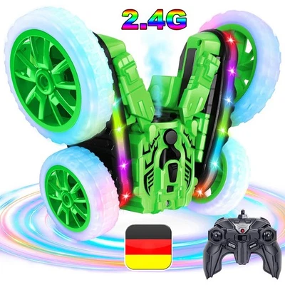 Ferngesteuertes Auto Kinder RC Stunt Auto 4WD 2.4Ghz 360° Flip RC Car Geschenke. - Bild 1 von 4