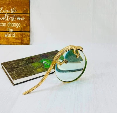 🔅Magnifying Glass with Brass Lizard Crocodile design Handle Magnifier For Readi - Image 1 of 4