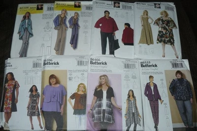 Lot of 8 Butterick Connie Crawford Patterns Tunics Jackets Pants...Size XXL-6X - Image 1 of 4