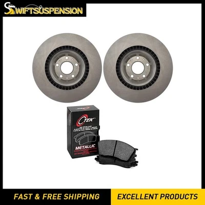 Juego de pastillas de freno de disco delanteras C-Tek rotor de freno de disco para Audi A6 Quattro 2009-2011 Foto 1 de 4