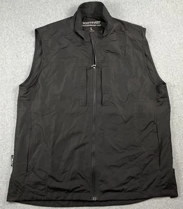 SCOTTeVEST Tec RFID Weste Herren Größe Large Travel Utility schwarz durchgehender Reißverschluss Taschen - Bild 1 von 15