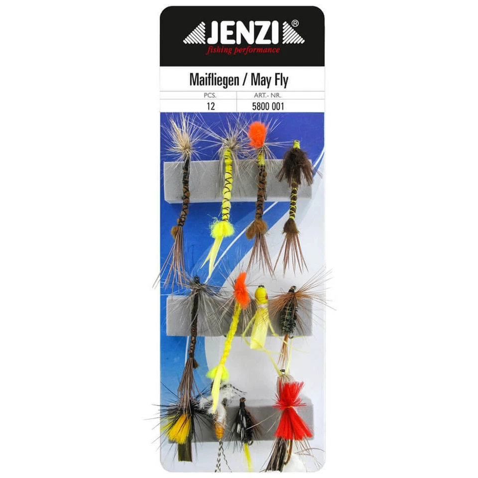 JJenzi Insektenimitate Fliegenset Maifliegen 12Stk. Insektenköder Topwater - Bild 1 von 1